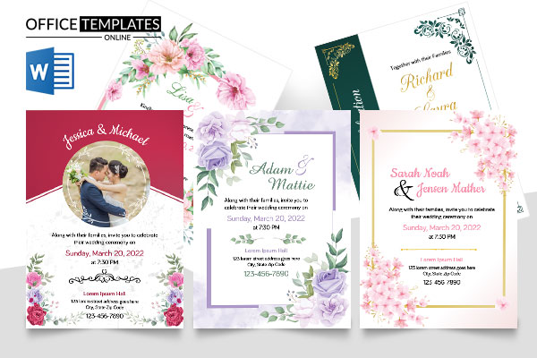 5+ Free Wedding Invitation Templates for Microsoft Word