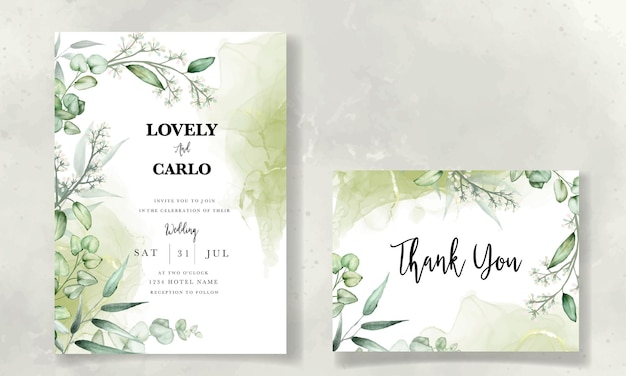 free printable wedding invitation watercolor