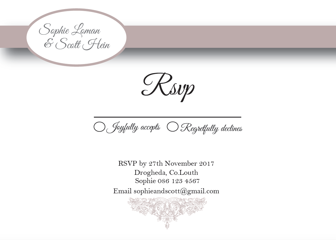 free printable wedding invitations and rsvp cards