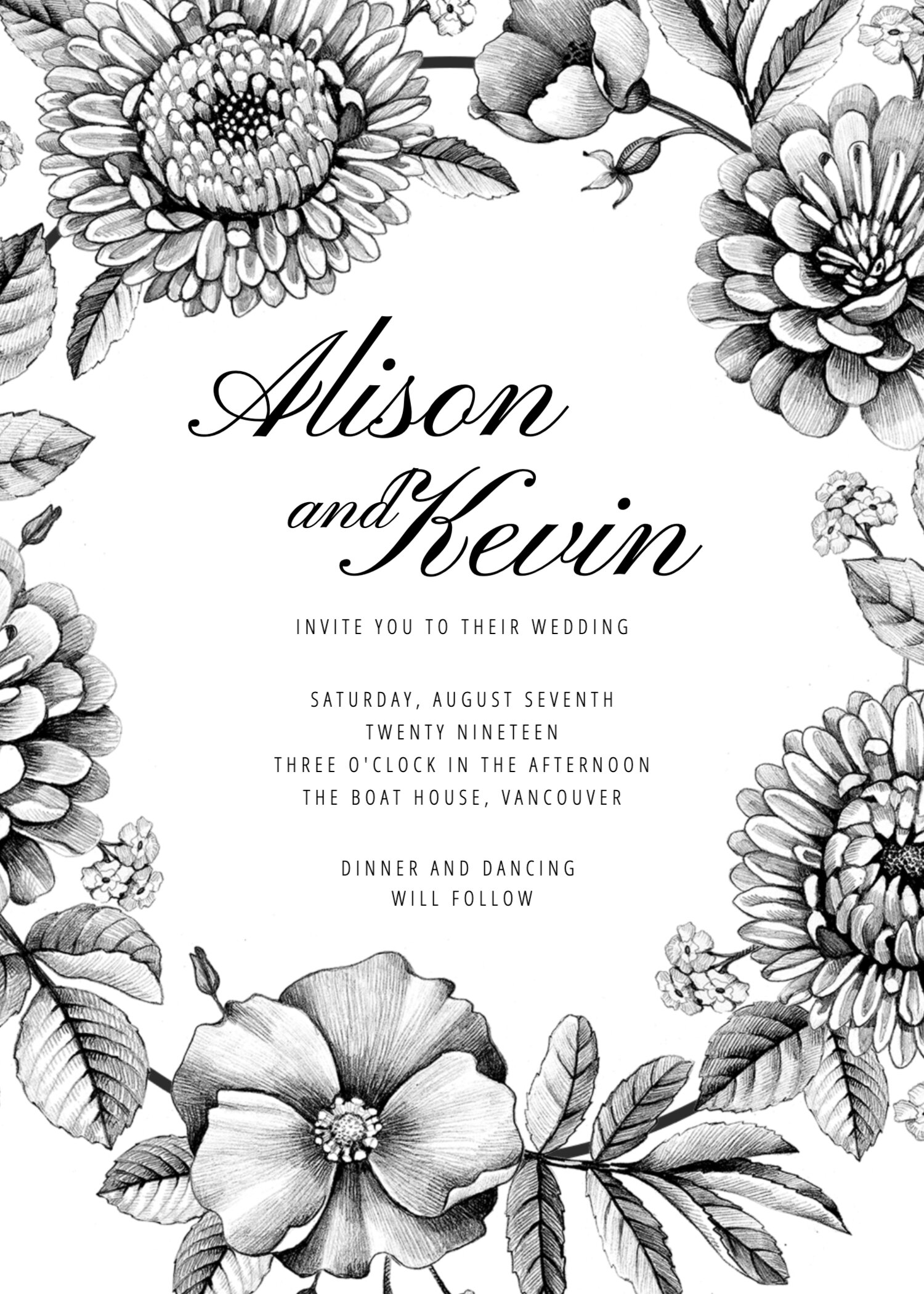 Free Wedding Invitation Templates | Jukebox - Worksheets Library for Black And White Invitations Free Printable