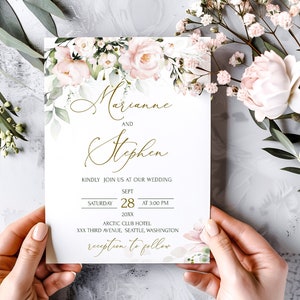 Soft Wedding Invite  