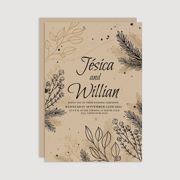 Rustic Wedding Invitation Images - Free Download on Freepik