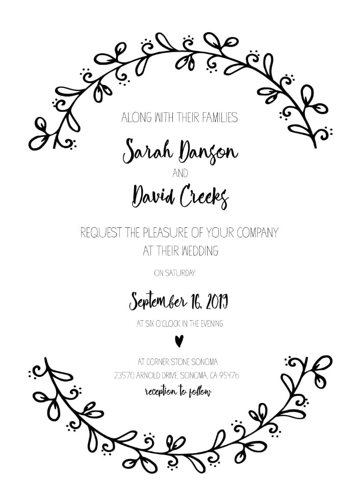 free printable wedding invitations wedding chicks