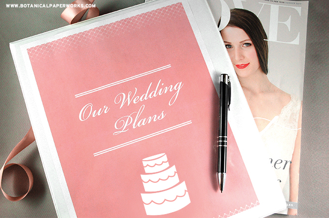 free printable wedding planner binder pages