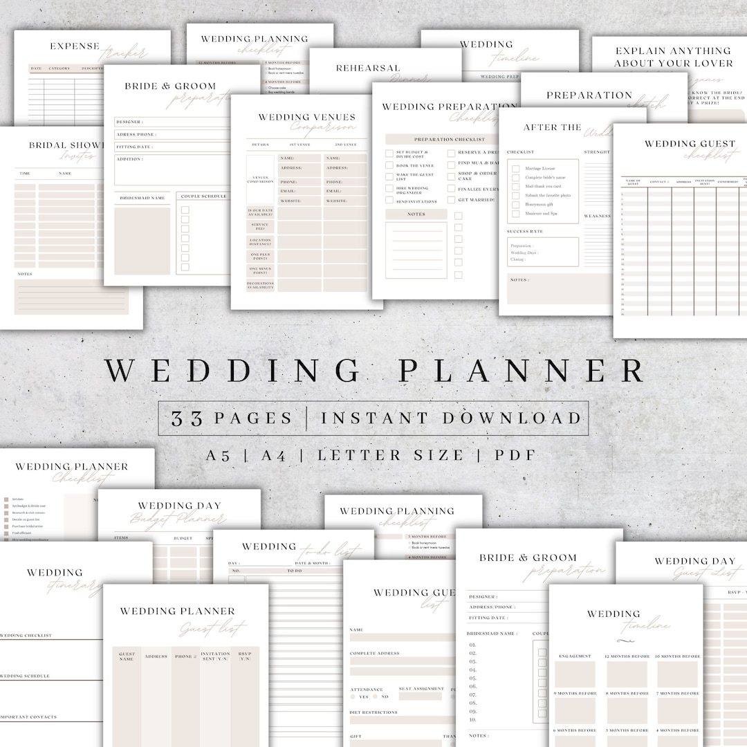 Free free printable wedding planner workbook Download Free free Free free printable wedding planner workbook Download Free free