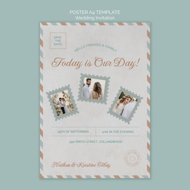 free printable wedding postcards