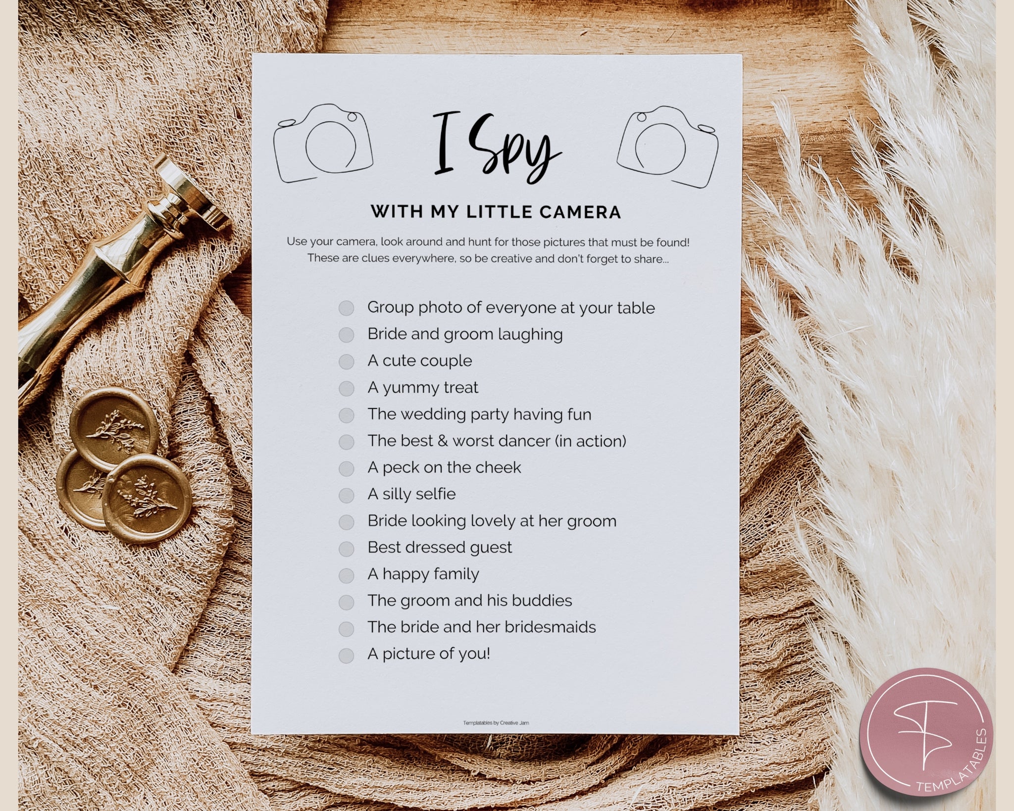 free printable wedding scavenger hunt