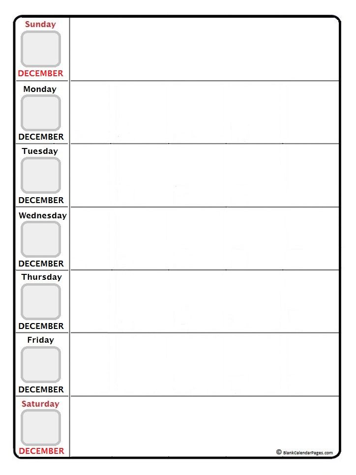 free printable weekly planner december 2017