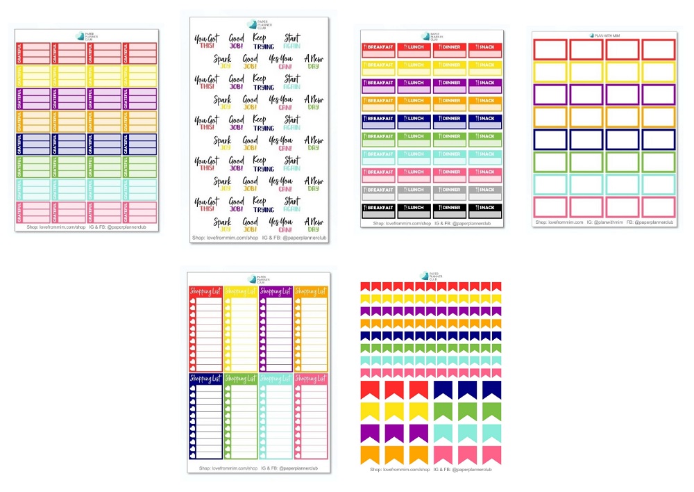 Craftaholics Anonymous® | Free Planner Stickers Printable + SVG ...