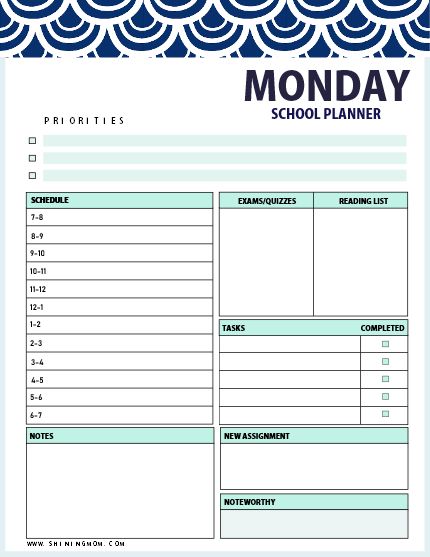 50+ FREE School Planner Printables for Teachers and Students!
