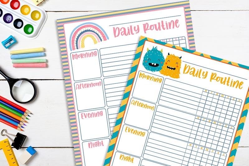 free printable weekly school planner