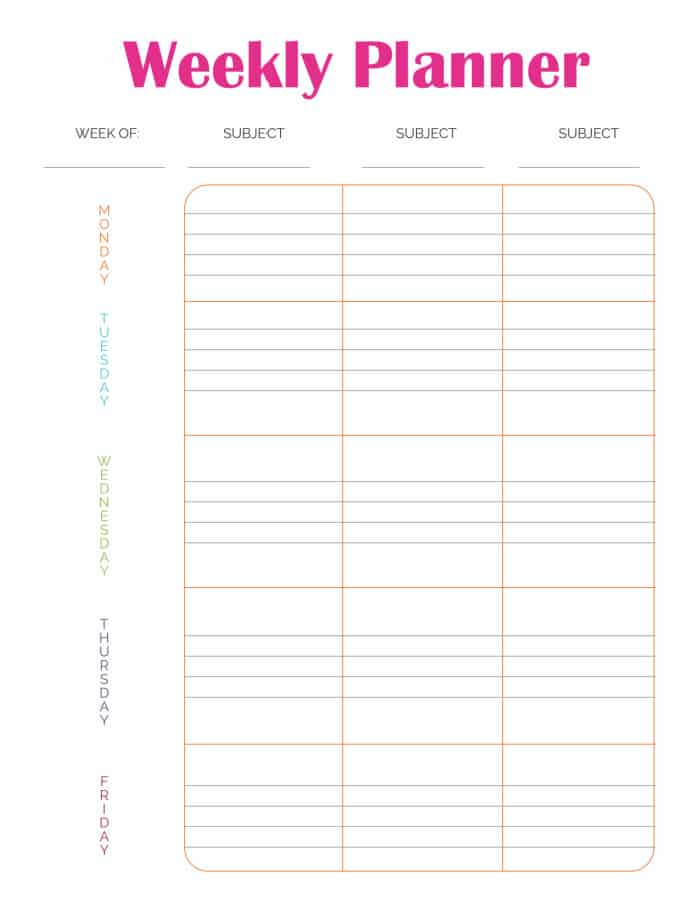 13-page-student-planner-printable-freebie-finding-mom-worksheets-library for Elementary Student Planner Printable Free 13-Page Student Planner Printable - Freebie Finding Mom - Worksheets Library for Elementary Student Planner Printable Free