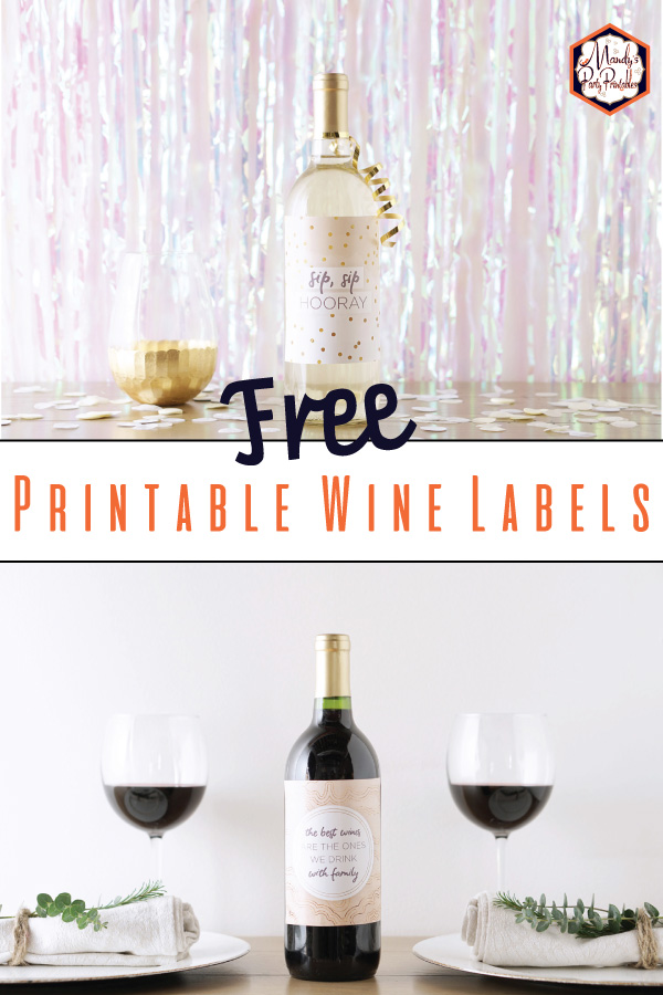 free printable wine labels download