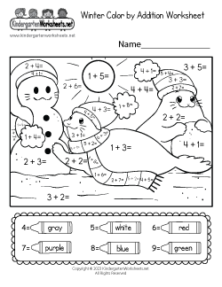 Winter Worksheets for Kindergarten (Free Printables)