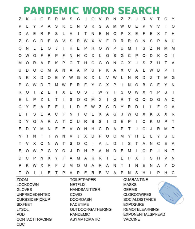 free printable word search worksheet
