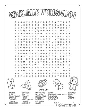 Free Printable Christmas Word Search Examples To Make Your Holiday Mor