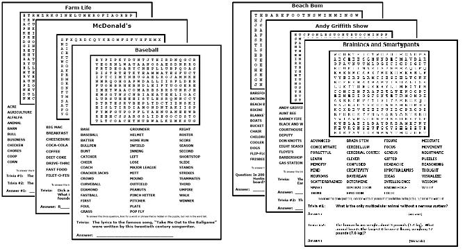 Word Search Puzzles - Printable Word Searches