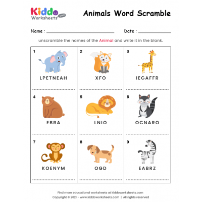 Free free printable worksheets jumbled words Download Free free