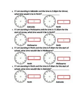 free printable worksheets time zones