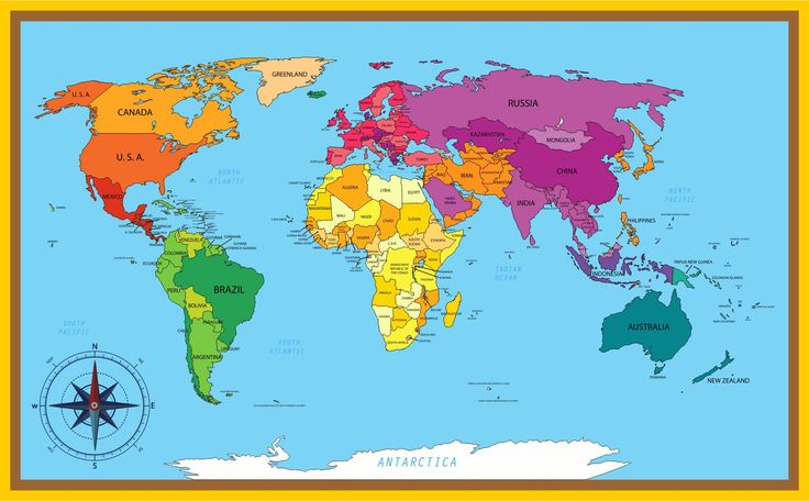 Large World Map - 10 Free PDF Printables | Printablee