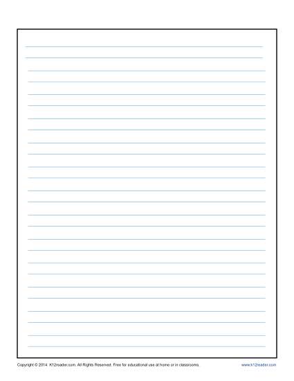 free printable writing paper with lines