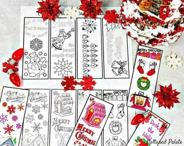 free printable xmas bookmarks