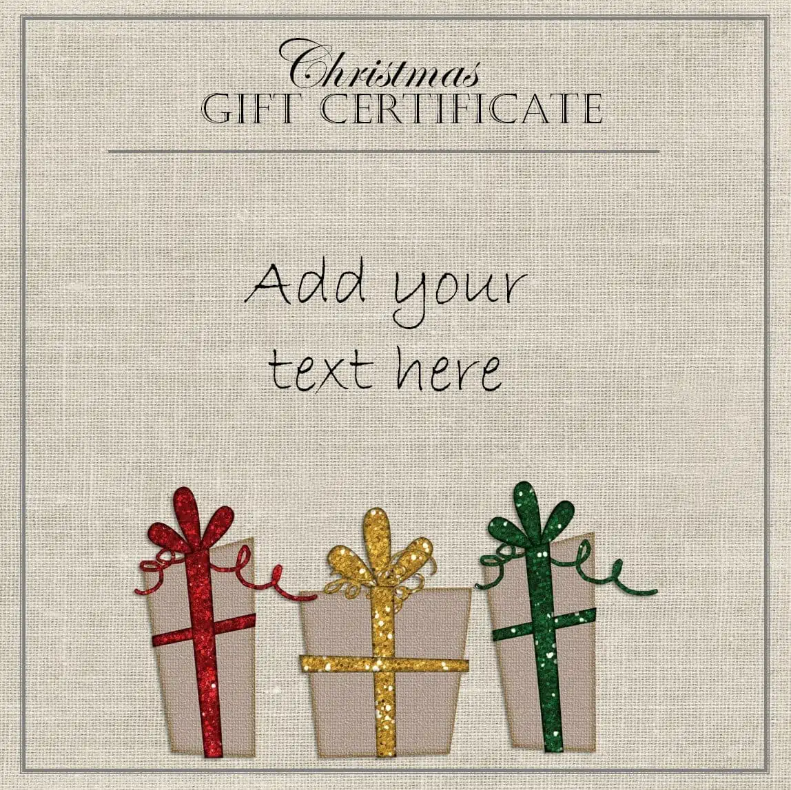 FREE Christmas Gift Certificate Template | Customize &  Download