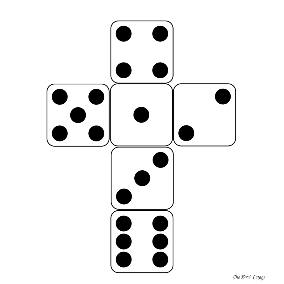 free printable yardzee dice template