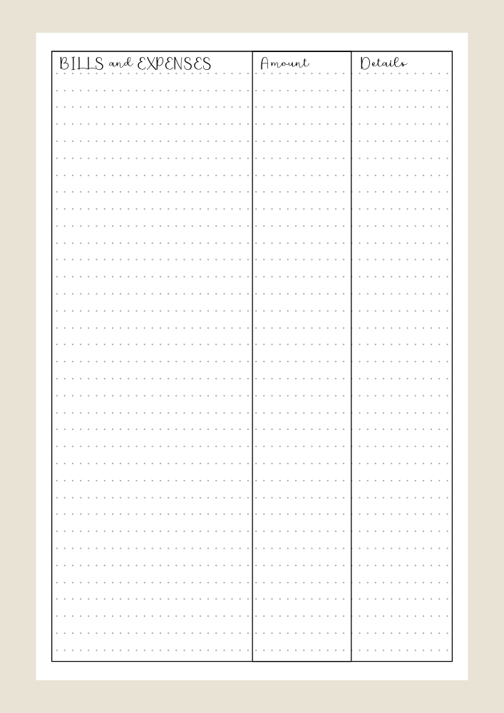 free printable yearly budget planner