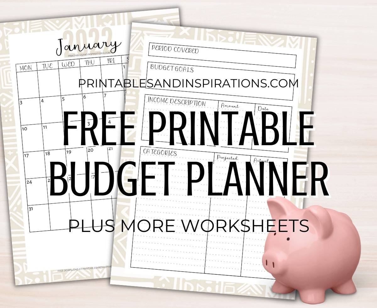 free printable yearly budget planner