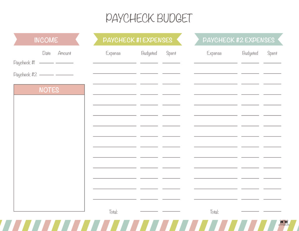 free printable yearly budget planner