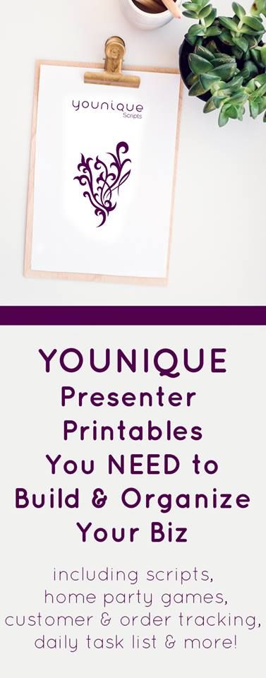 free printable younique order forms