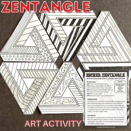free printable zentangle designs