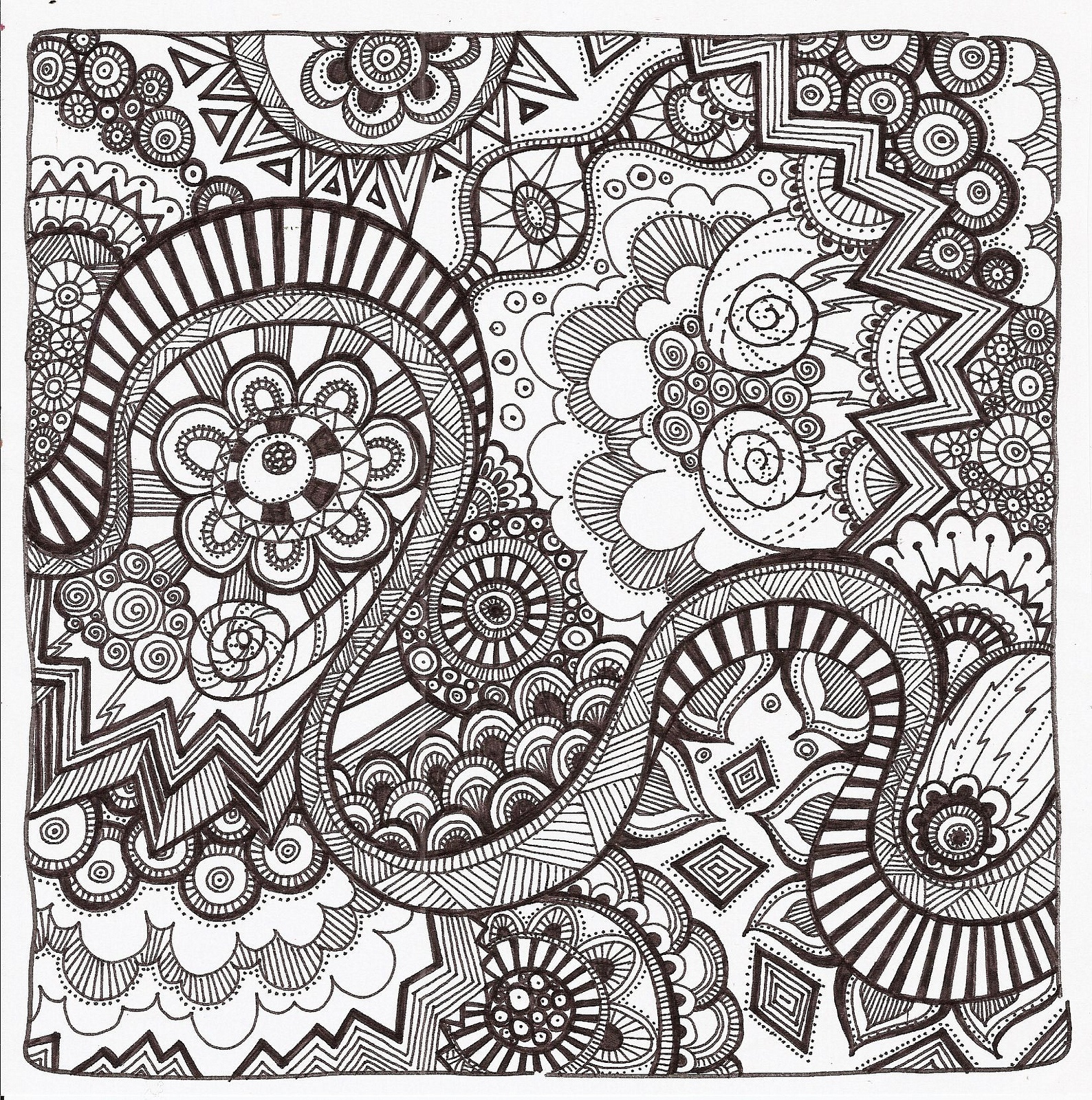 free printable zentangle designs