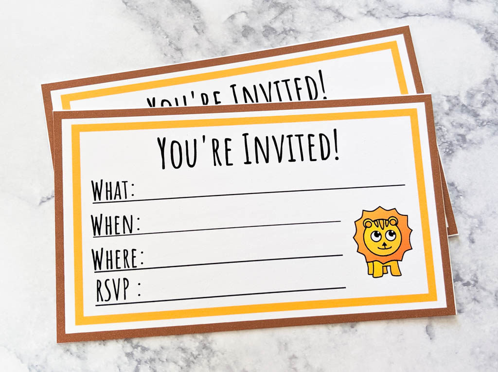 Zoo Party Part 1 of 5: FREE Printable Invitations - Jennie Masterson