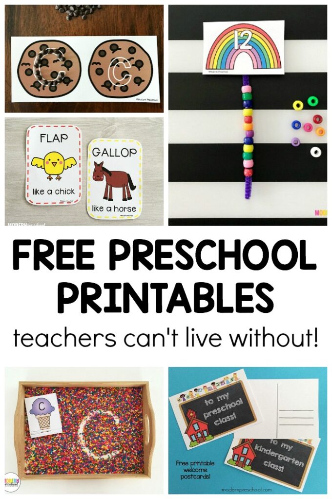 Top 5 Printables Preschool Teachers Cant Live Without
