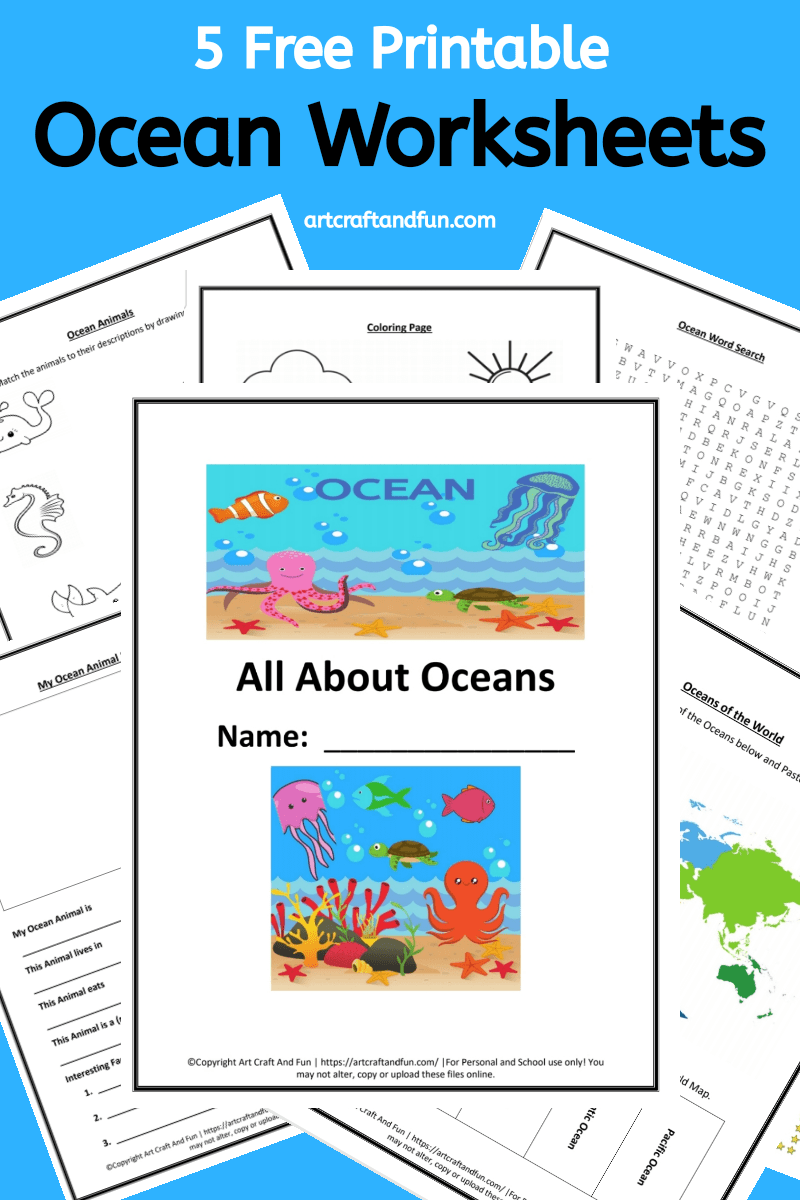 Free Printable Ocean Worksheets -
