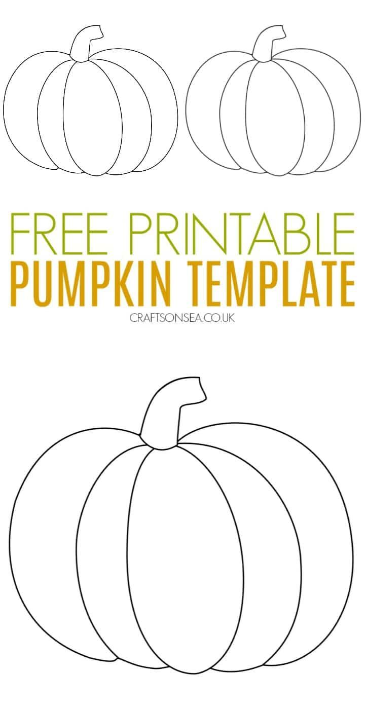 Pumpkin Craft Template (FREE Printable PDF)