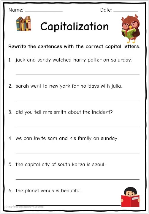Punctuation Worksheets | Free Printables | English