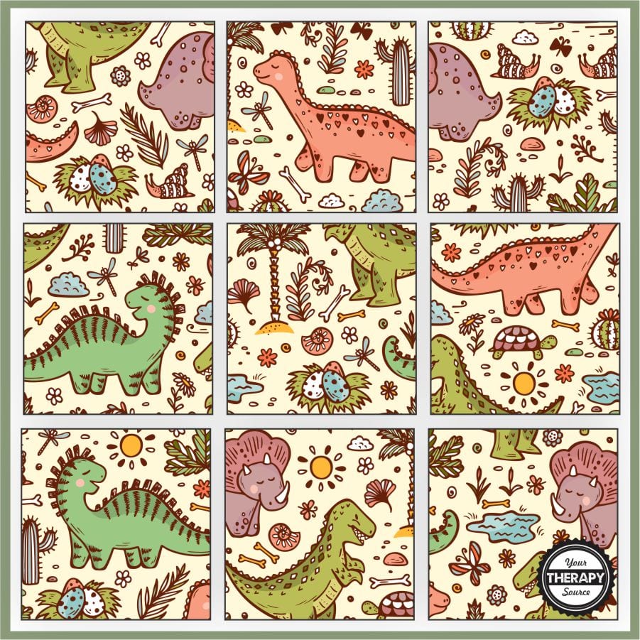 Dinosaur Puzzles Printable - Free - Your Therapy Source