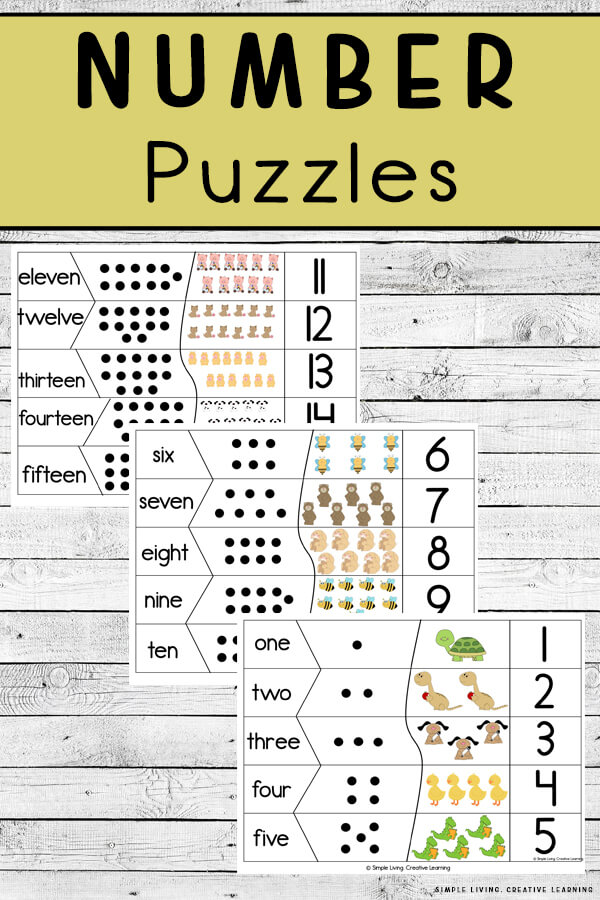 FREE} Printable Number Puzzles - Simple Living. Creative Learning