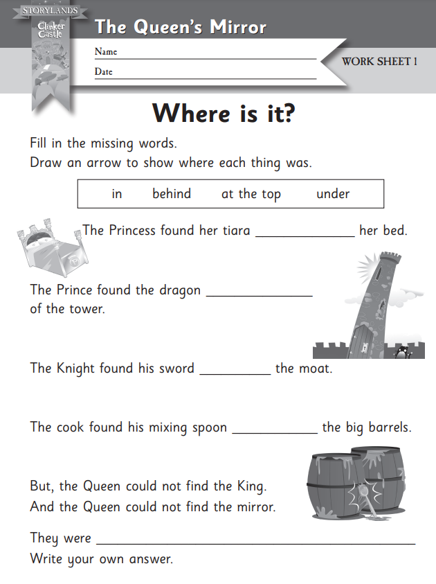 free reading skills worksheet