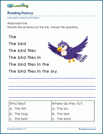 Reading fluency worksheets | Worsheets library
