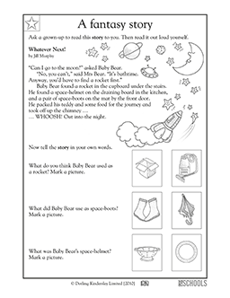 Kindergarten reading Worksheets, word lists and activities ...
