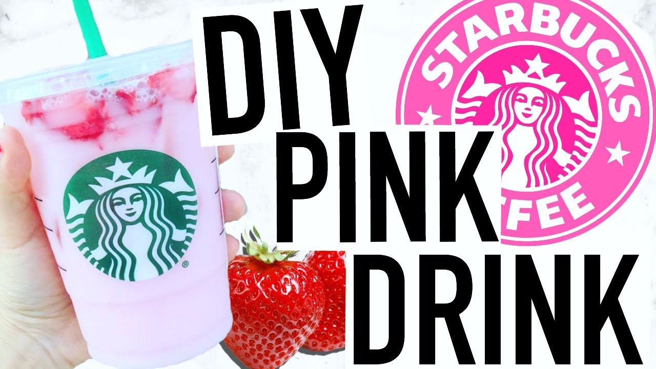 DIY STARBUCKS PINK DRINK! Coffee Free Refresher!