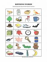 free rhyme worksheet