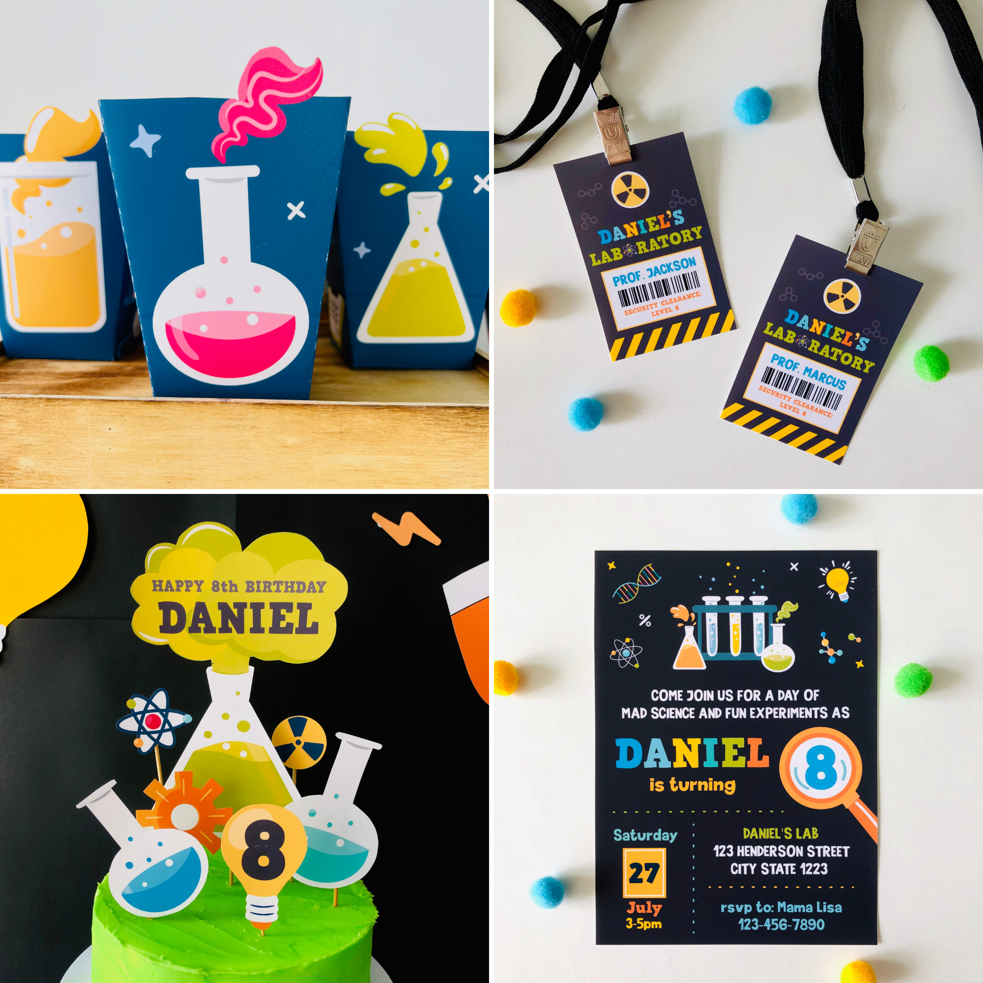 Mad Science Party Decoration Kit | Pigsy Party - PigsyParty