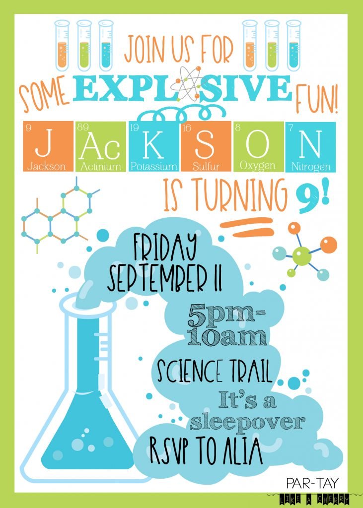 Science Party Ideas &  Printables - Party Like a Cherry