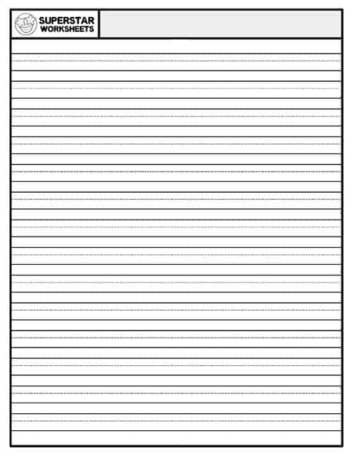 Blank Writing Paper -Worksheets Library