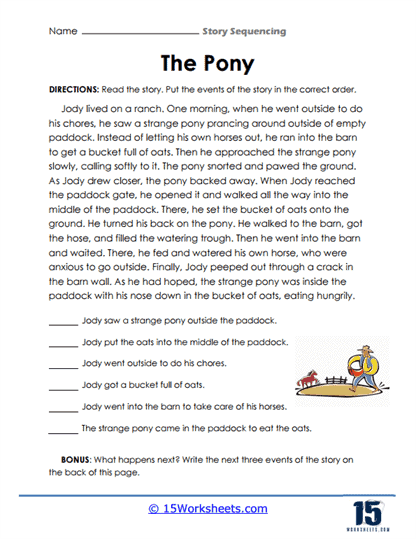 Story Sequencing Worksheets - 15 Worksheets Library